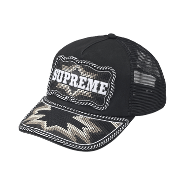 Buy Supreme Western Embroidered Mesh Back 5-Panel 'Black