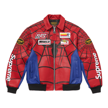 Buy Supreme x Vanson Leathers Spider-Man Jacket 'Red' - SS26J69