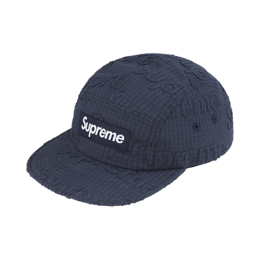 Buy Supreme Monogram Gingham Camp Cap 'Navy' - SS26H38 NAVY | GOAT