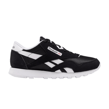 Reebok Classic Nylon Big Kid 'Black/Black/White'