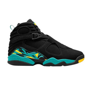 Air Jordan 8 Retro PE 'New Orleans Hornets' in Black/New Emerald/Tour Yellow