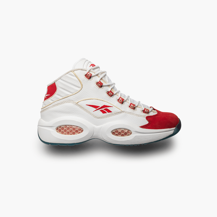red and white iverson shoes