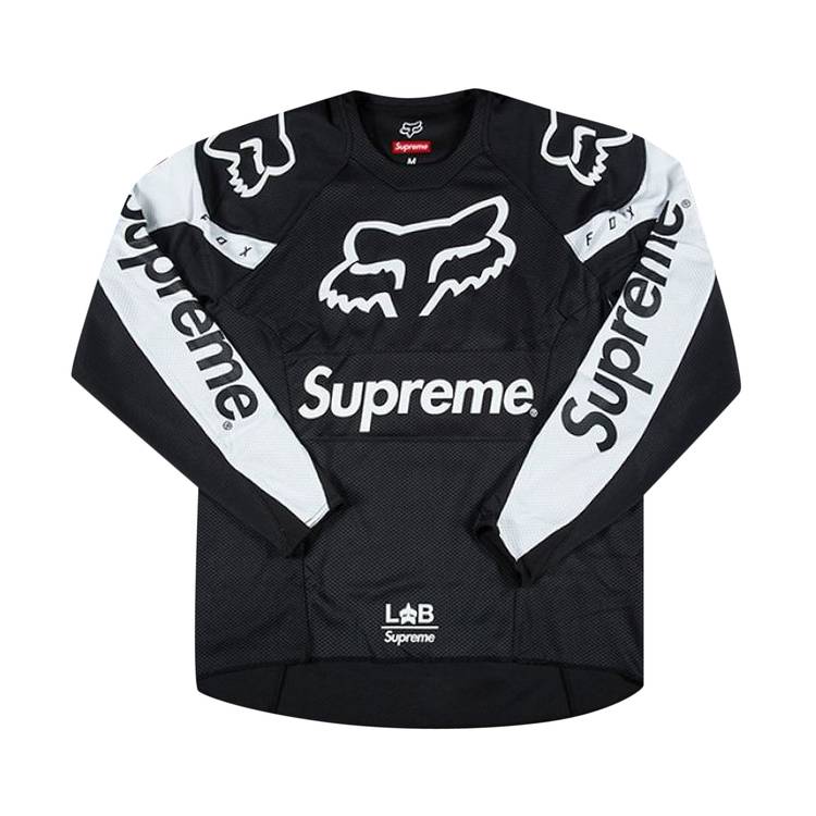 Supreme x Fox Racing Moto Jersey Top 'Black' - Supreme - SS18KN58 BLACK