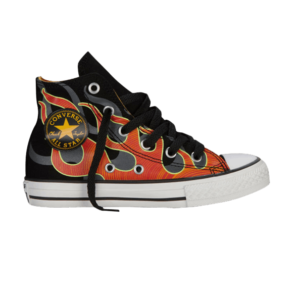 Chuck Taylor All Star Hi GS 'Black Flame'