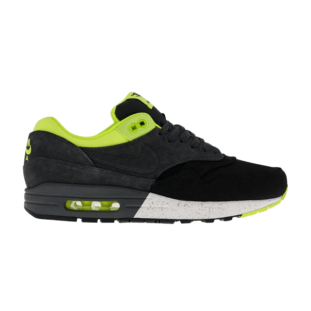 Nike Air Max 1 Premium Anthracite Volt Black Men s Size 9