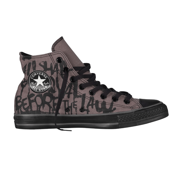 Chuck Taylor All Star Hi 'Rock Script Print - Grey'