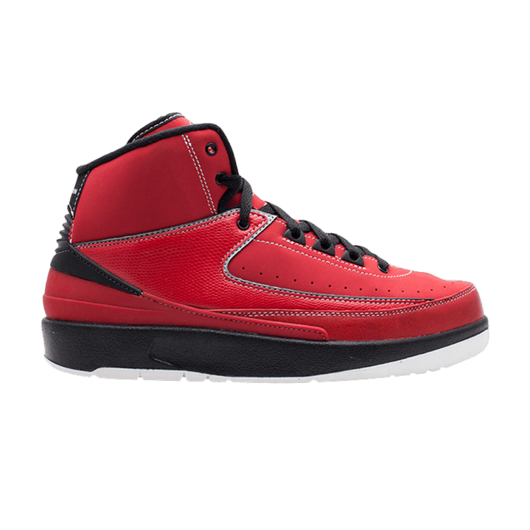 Air jordan 2 red and black hot sale