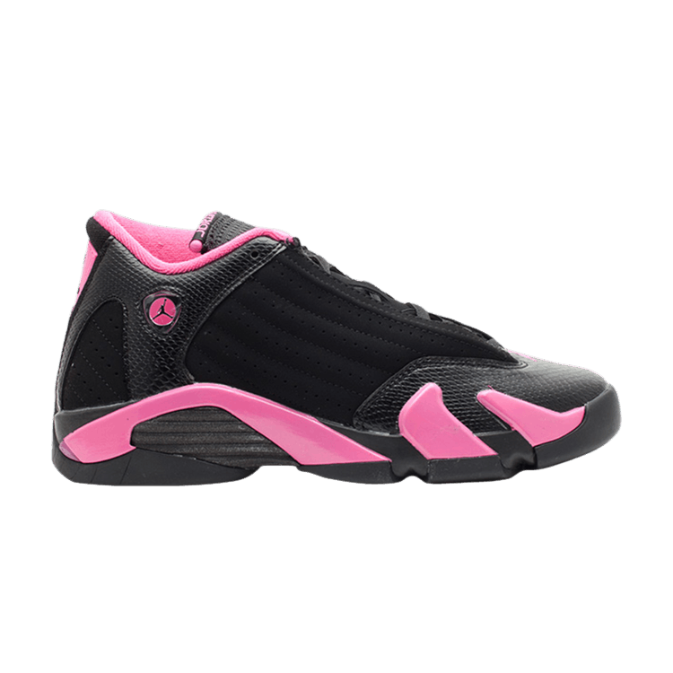 Jordan 14 pink and sale black