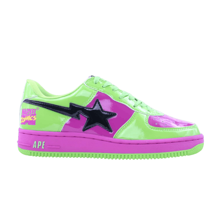 Buy Marvel Comics x Bapesta FS-001 Low 'Hulk' - 800 | GOAT