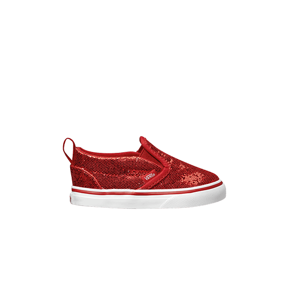 Slip-on Toddler 'Glitter Red'