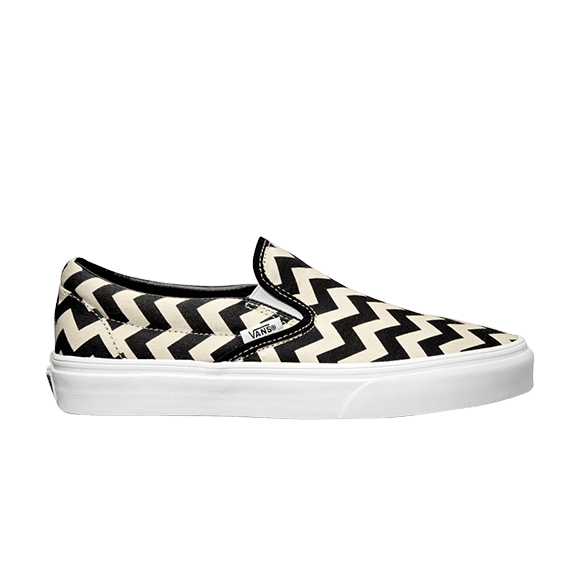 Buy Classic Slip on Chevron Black White 0XG8DGZ GOAT