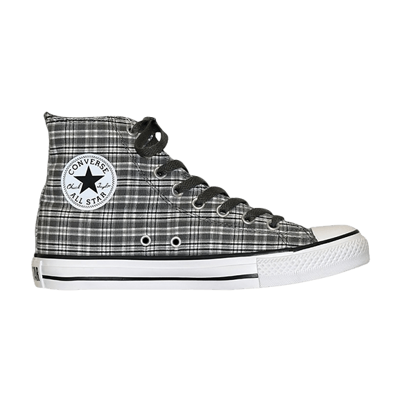 Grey plaid shop converse