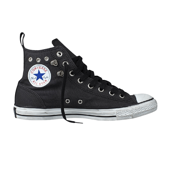 Chuck Taylor All Star Eyelet Destroyed Material Hi 'Black'