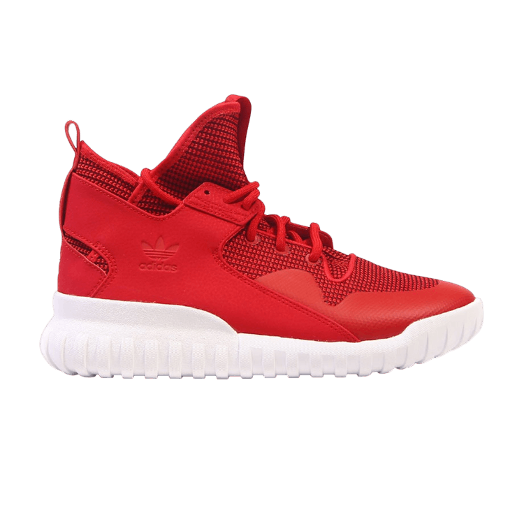Adidas Mens Tubular X “Collegiate Red” high top sneakers athletic shoes -9.5