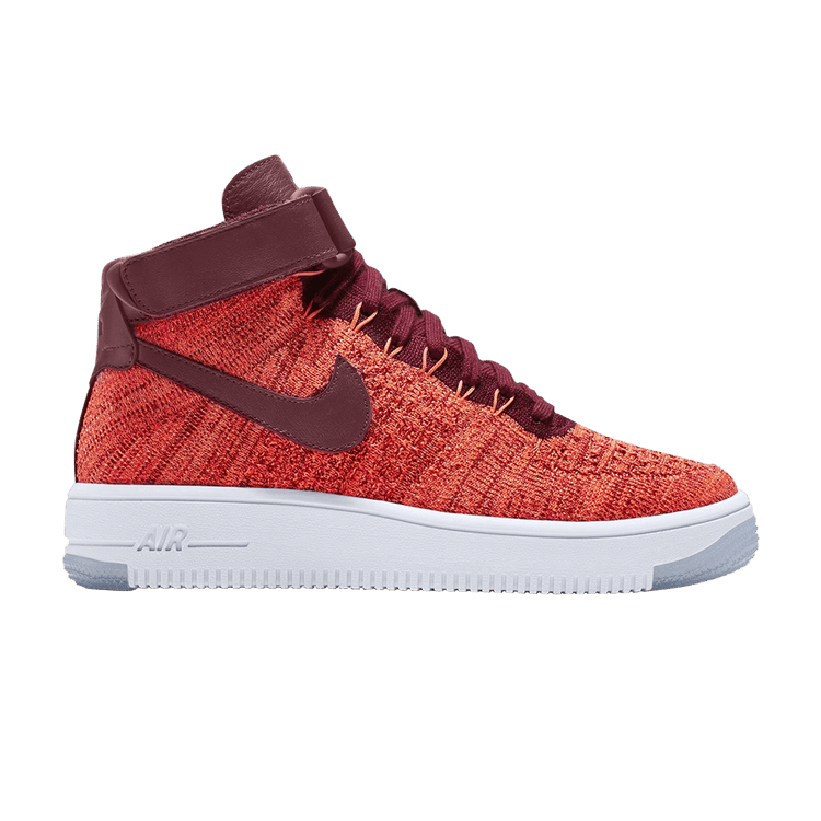 Air force 1 mid flyknit total crimson team red cheap