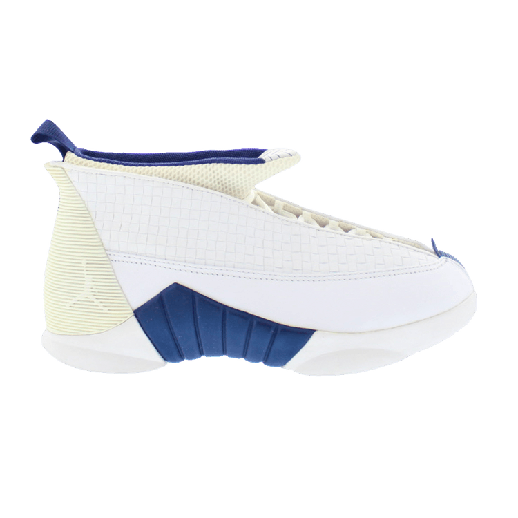 Jordan 15 blue and white top