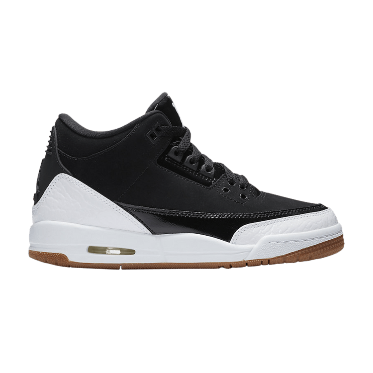 Jordan 3 black and white hot sale