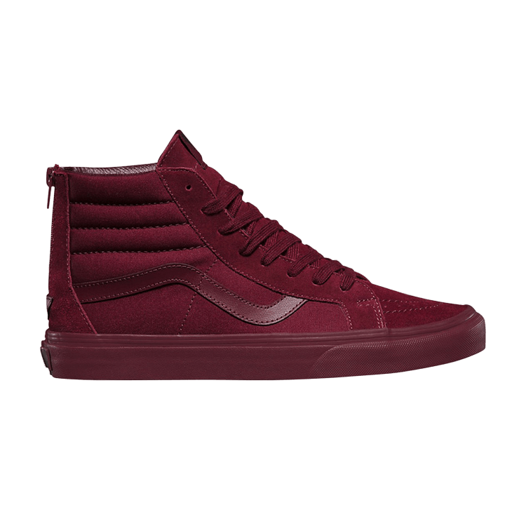 all burgundy vans sk8 hi