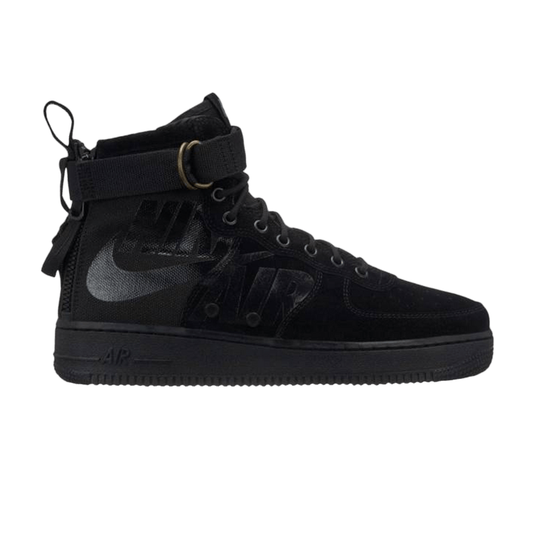 nike sf air force 1 mid all black
