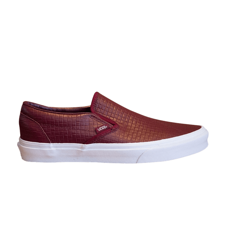 Classic Slip-On 'Emboss Burgundy'