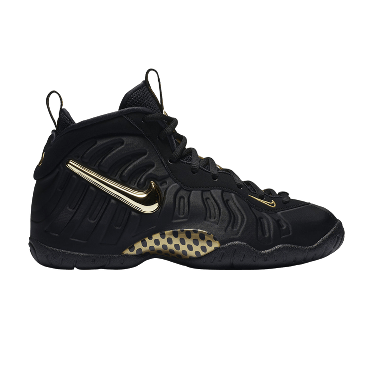 black and gold foamposites