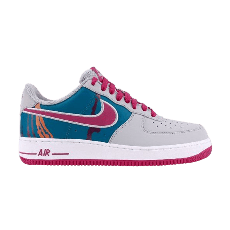 Nike Air Force 1 Low Sz 10 Marble Swoosh Blue Pink 488298-423 Release Year  2013