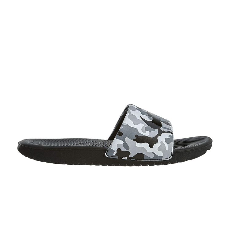 Nike Kawa Slide Print GS 'Wolf Grey'