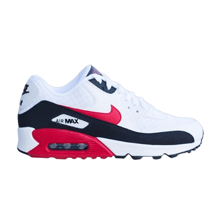 Nike air max 90 white/university red/black hot sale