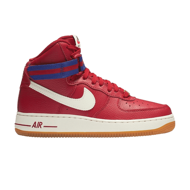 Nike air force shop 1 high red gum