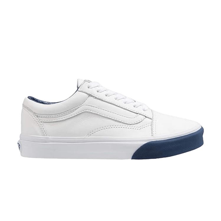 Old Skool Leather 'White Estate Blue'