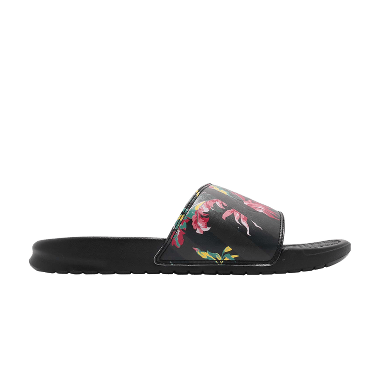 Nike benassi jdi print sales black