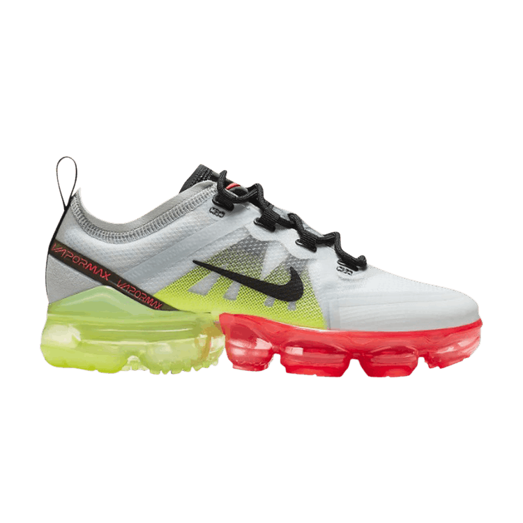 Nike air vapormax 2019 pure platinum/ black-volt-bright crimson top