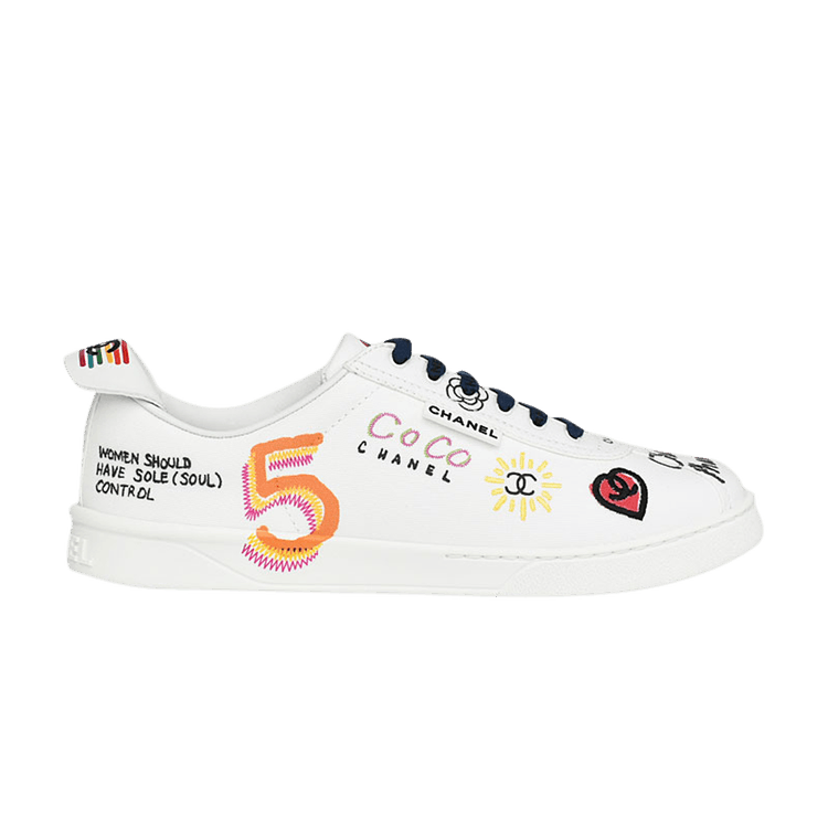 Buy Pharrell x Chanel Leather Sneaker 'Graffiti' - 19D G34878 X53027 C2340