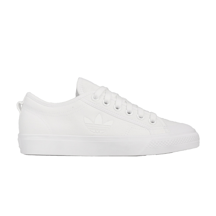 adidas Nizza Trefoil White Women's Shoes, Size: 5.5