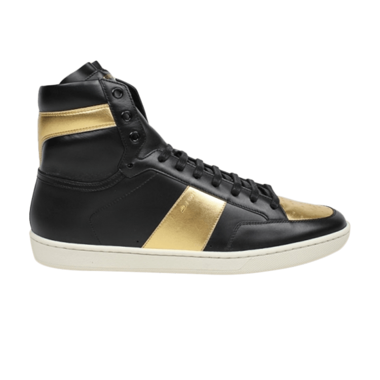 Black and red saint shop laurent sneakers