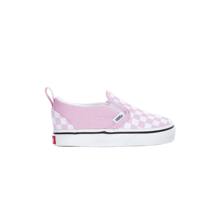 Slip-On V Toddler 'Lilac Checkerboard'