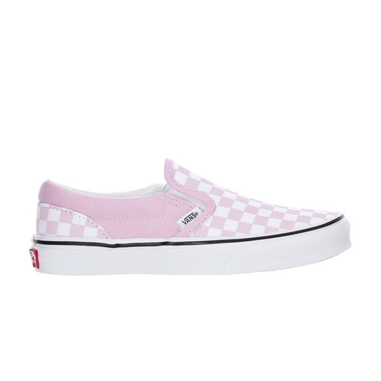 Classic Slip-On Kids 'Lilac Checkerboard'