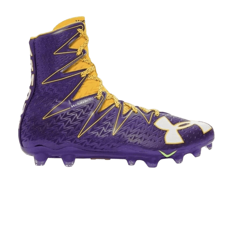 Purple and gold under armour cheap highlight cleats