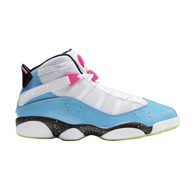 jordan 6 rings blue and pink