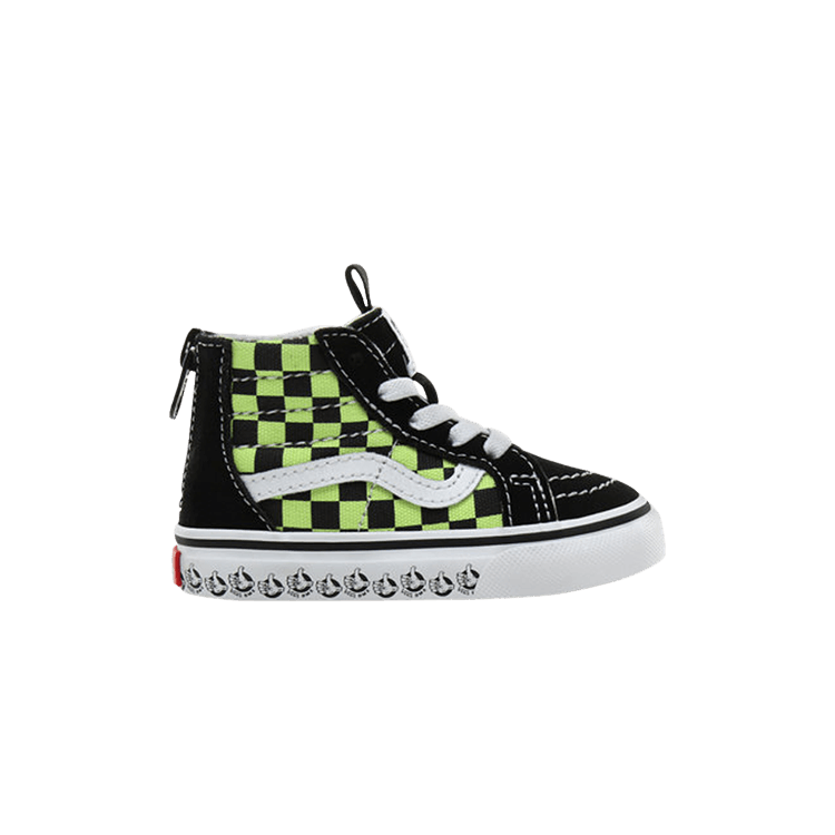 BMX Sk8-Hi Zip Toddler 'Black Sharp Green'