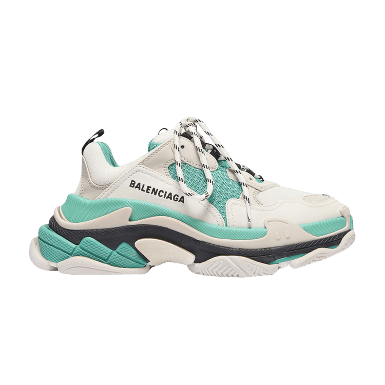 Balenciaga triple s green and white outlet