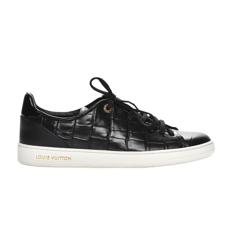 Louis Vuitton – Black Leather Frontrow Sneakers – Queen Station