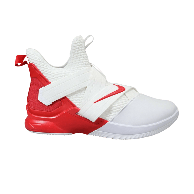 Lebron soldier 12 white and red hot sale