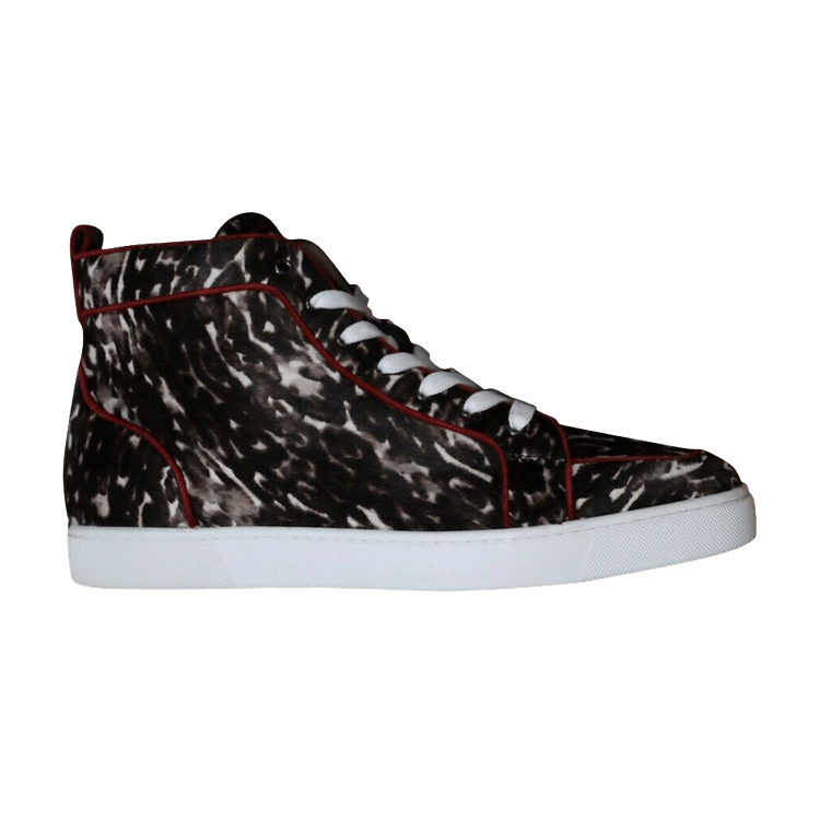 $1195 Christian Louboutin Rantus Orlato Flat Pony Leopard