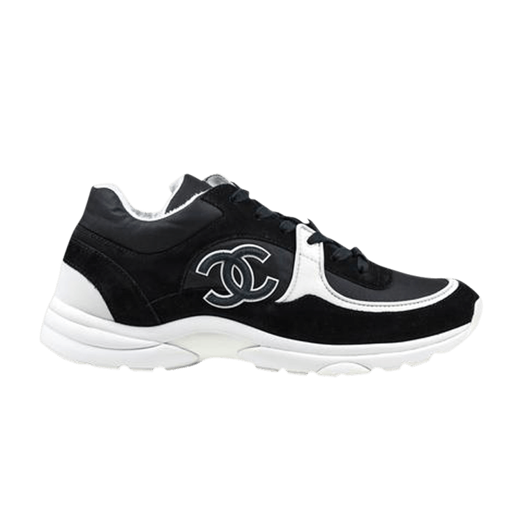 Chanel CC Logo Sneaker 'Black White Reflective' | GOAT
