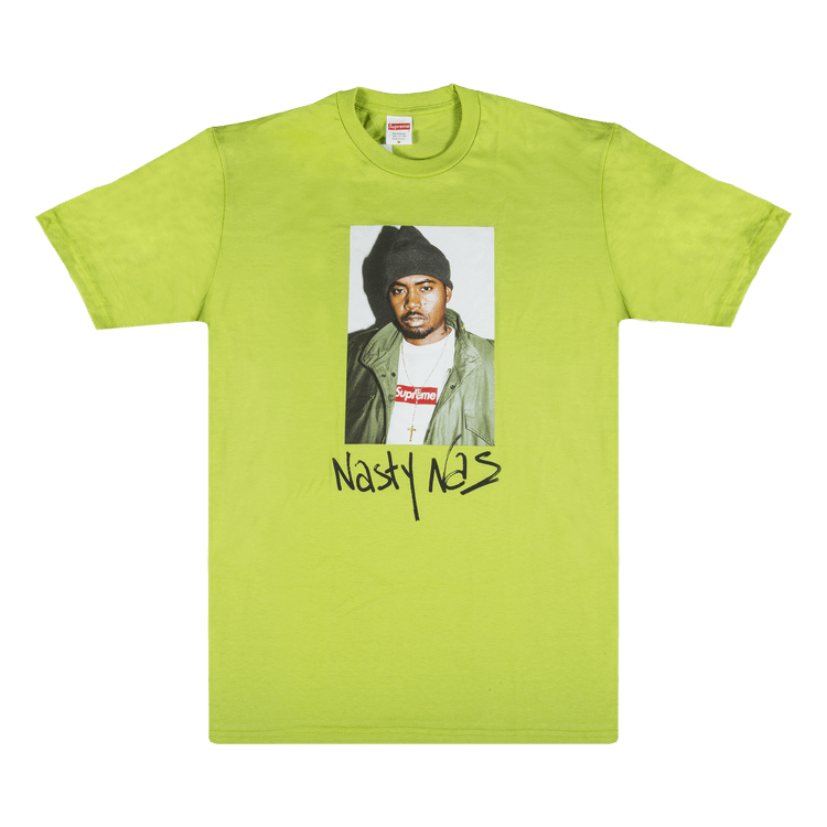 Supreme Nas T-Shirt 'Lime' | GOAT