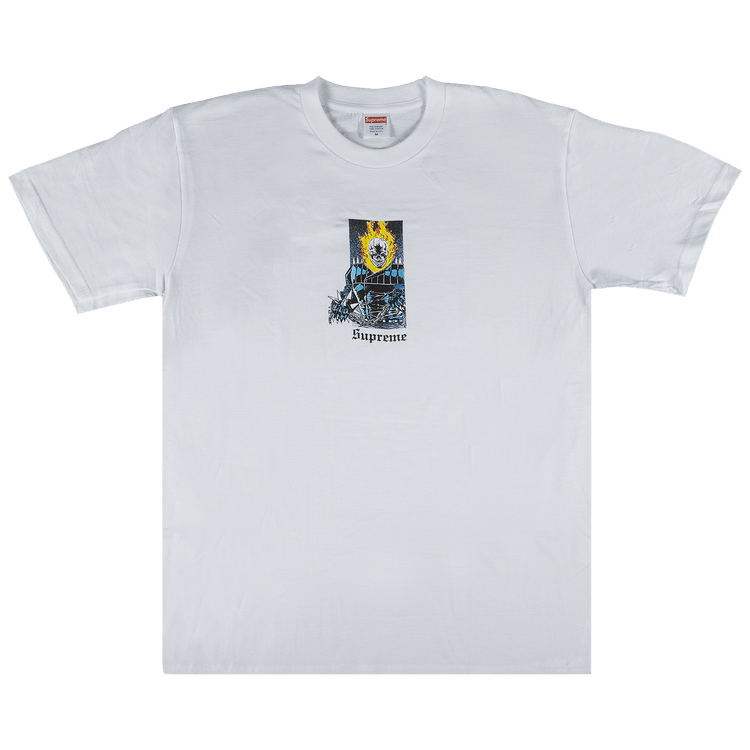 Supreme Ghost Rider T-Shirt 'White' | GOAT
