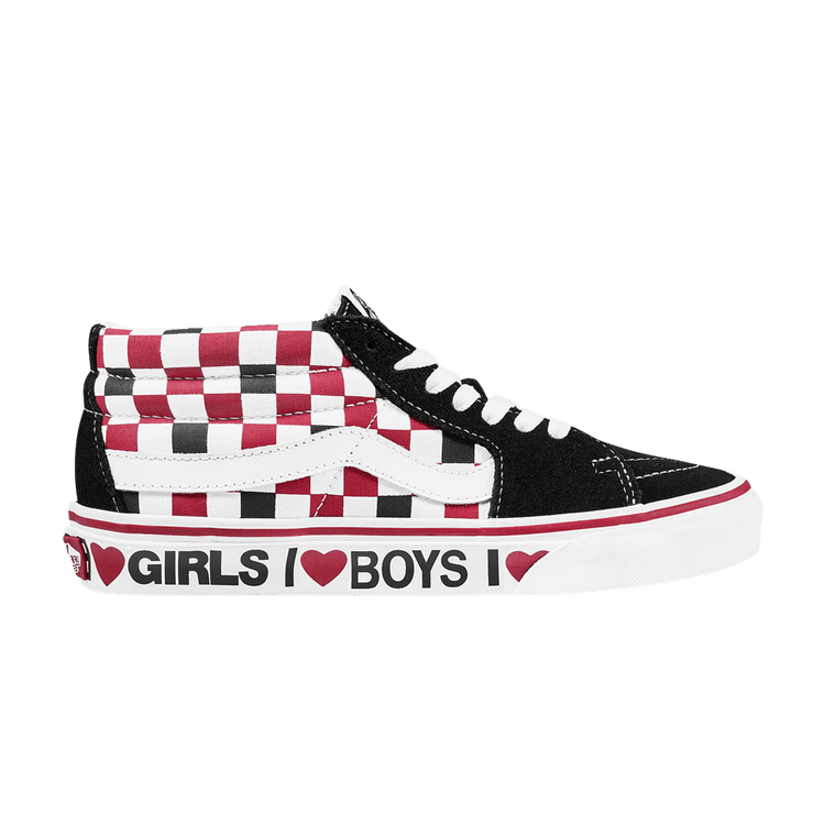 Sk8-Mid 'Checkerboard - I Heart'