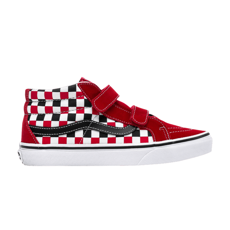 Sk8-Mid Reissue V Kids 'Checkerboard - Racing Red'