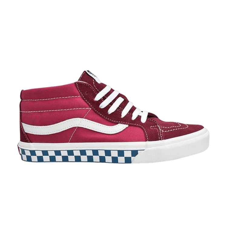 Sk8-Mid Reissue 'Checker Sidewall - Rumba Red Jazzy'